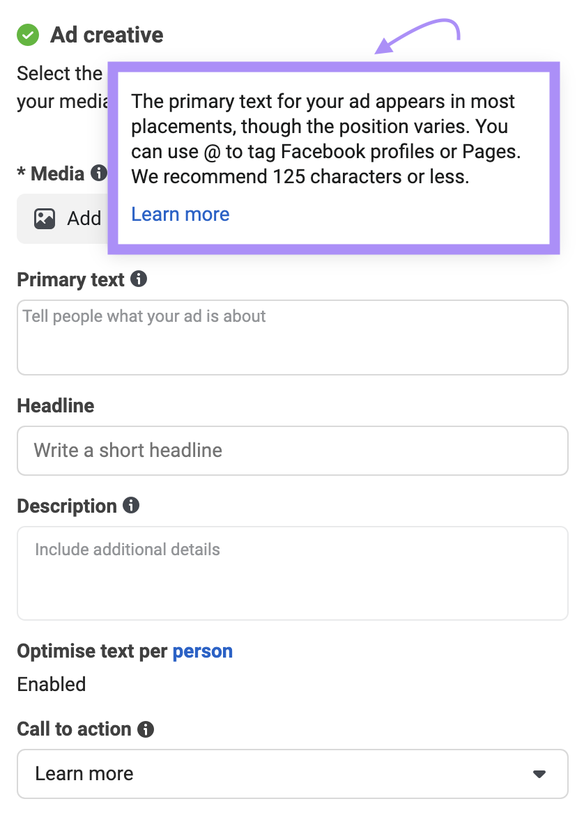 Creating a PPC ad with Meta Ads Manager