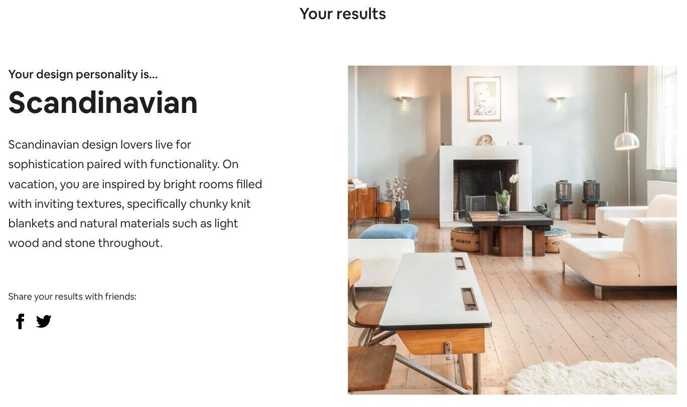 Airbnb’s Design Personality quiz results