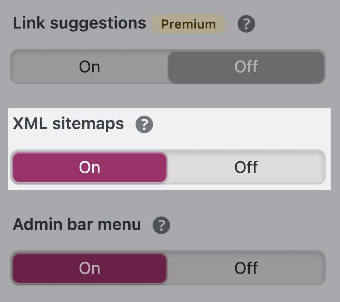 Yoast SEO XML sitemaps