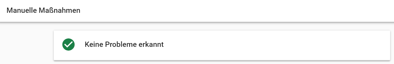 Manuelle Maßnahmen in der Google Search Console