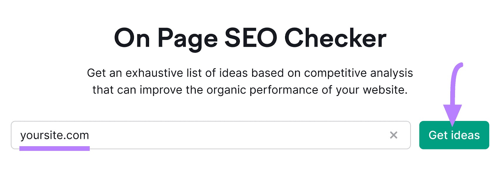 On Page SEO Checker tool