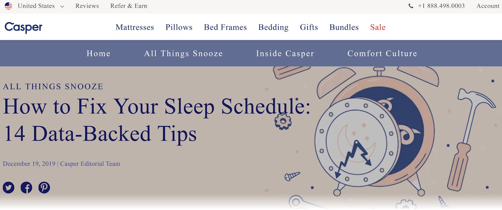 Casper’s guide on “،w to fix your sleep schedule”