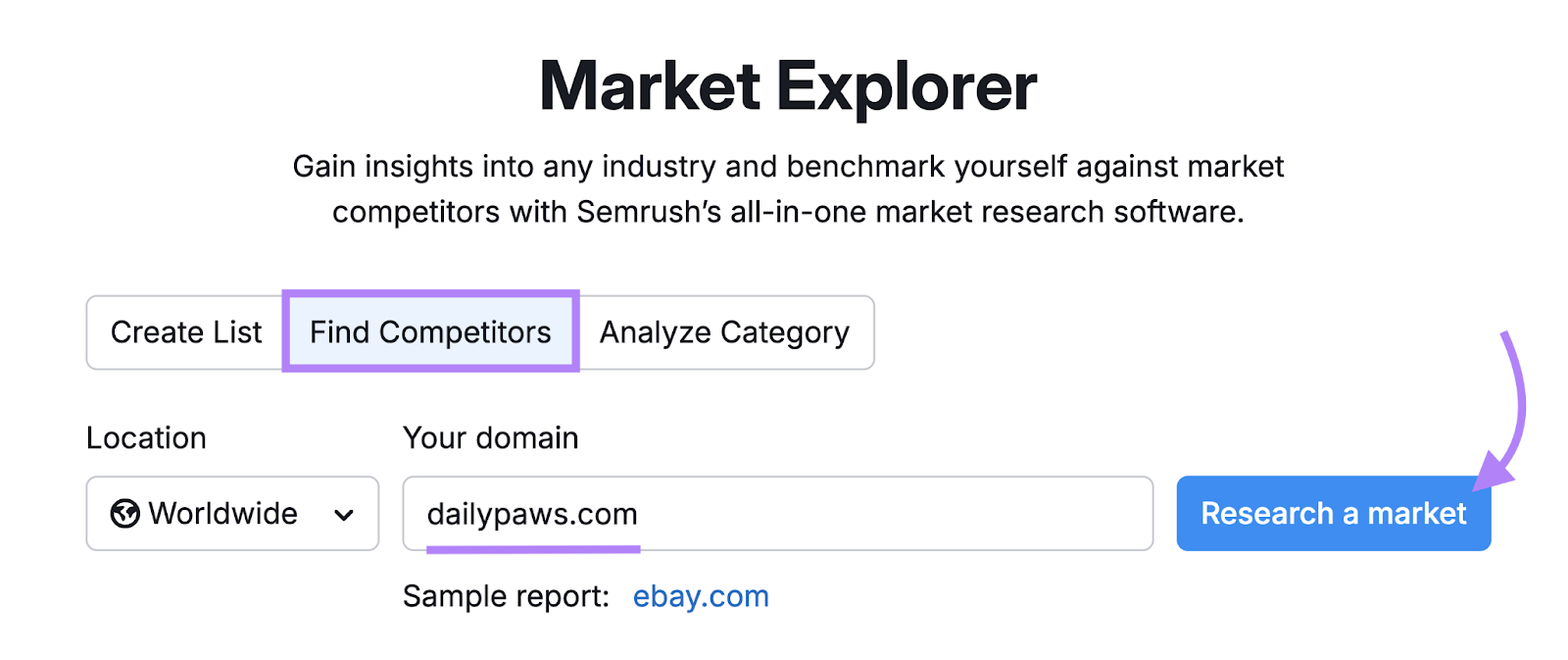 search for a rival  successful  marketplace  explorer