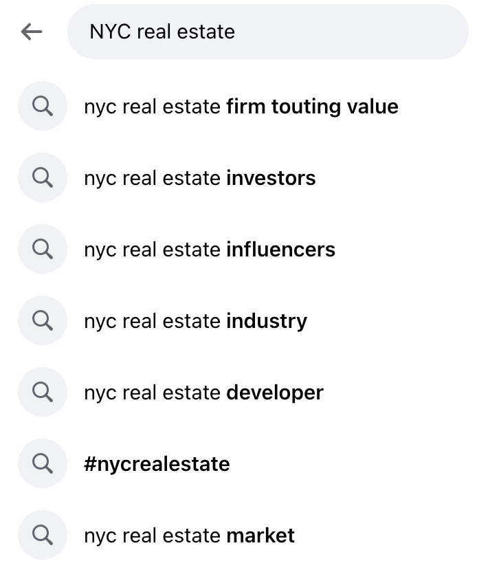 finding applicable  existent  property  groups connected  Facebook