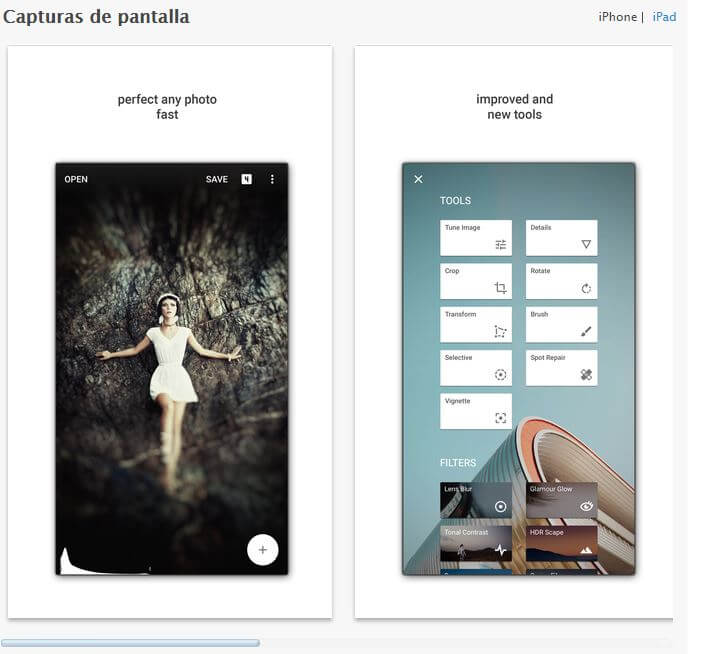 Apps para Instagram: Snapseed