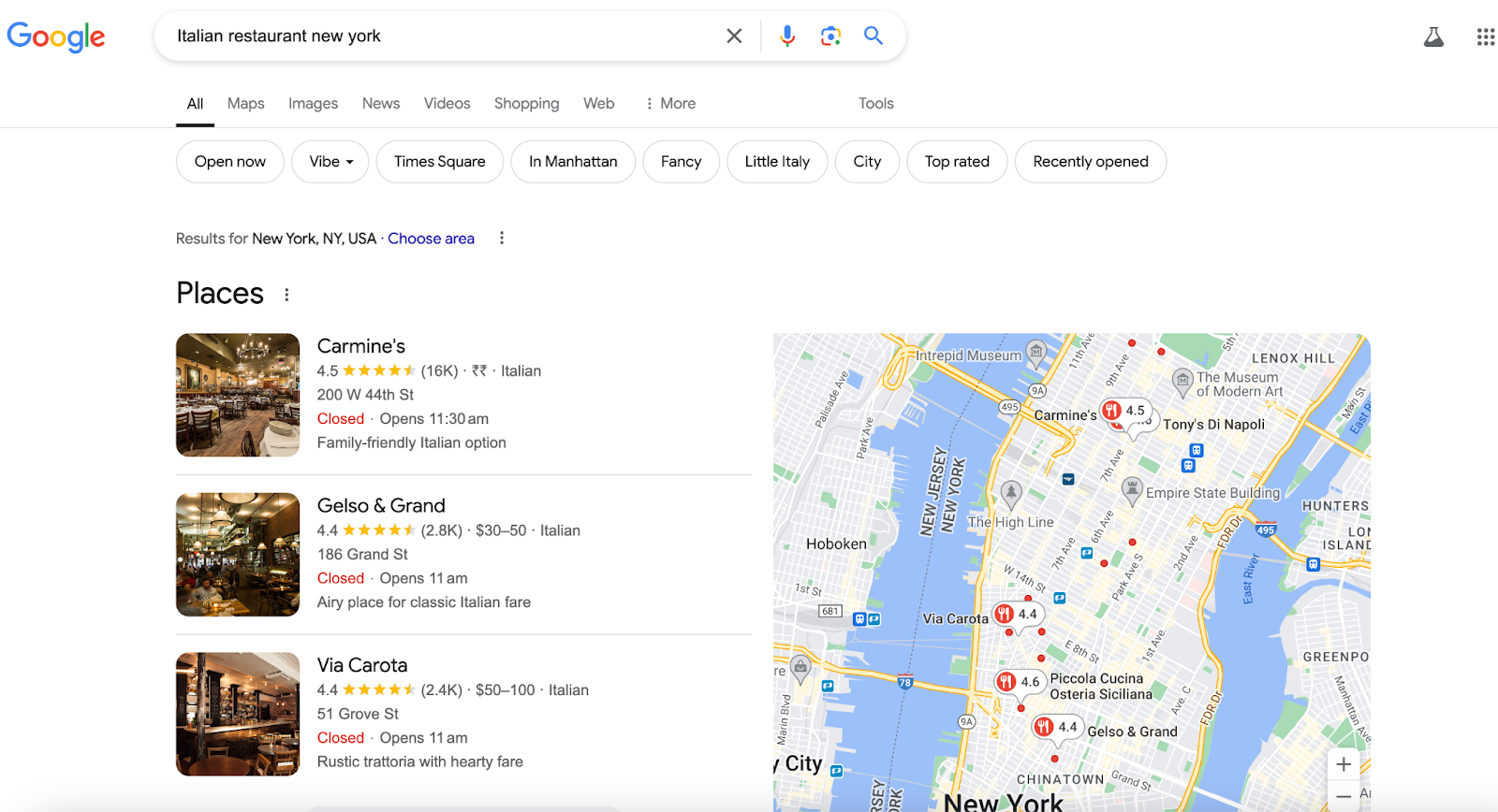 Local search optimization example