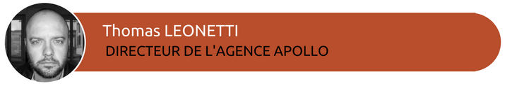 Thomas Leonetti, directeur de l'agence Apollo