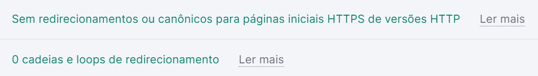 auditoria do site - loops