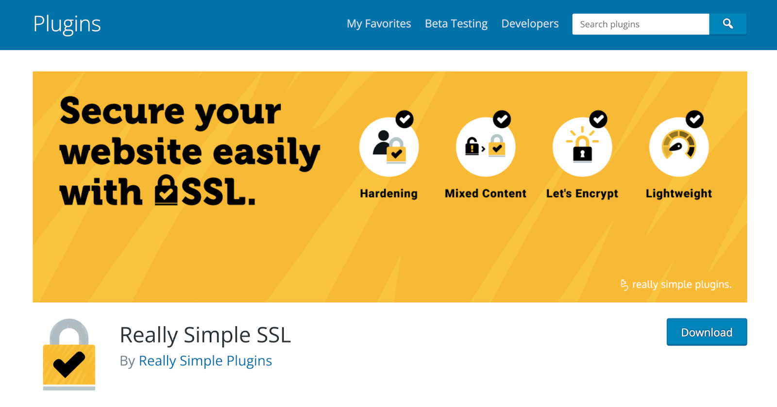 Plugin SSL realmente simple