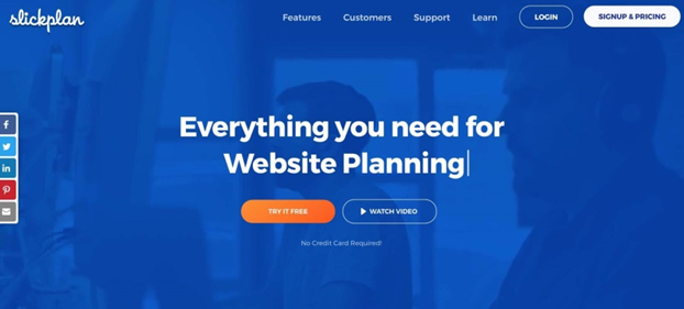 Meilleurs outils de génération de sitemap, Slickplan
