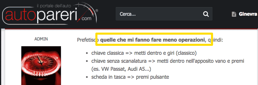 Riscontro sulla User interface: le persone vogliono fare prima!