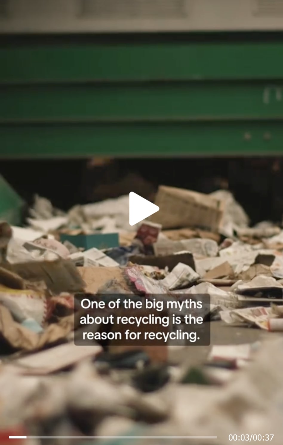 Patagonia's TikTok video on the importance of recycling