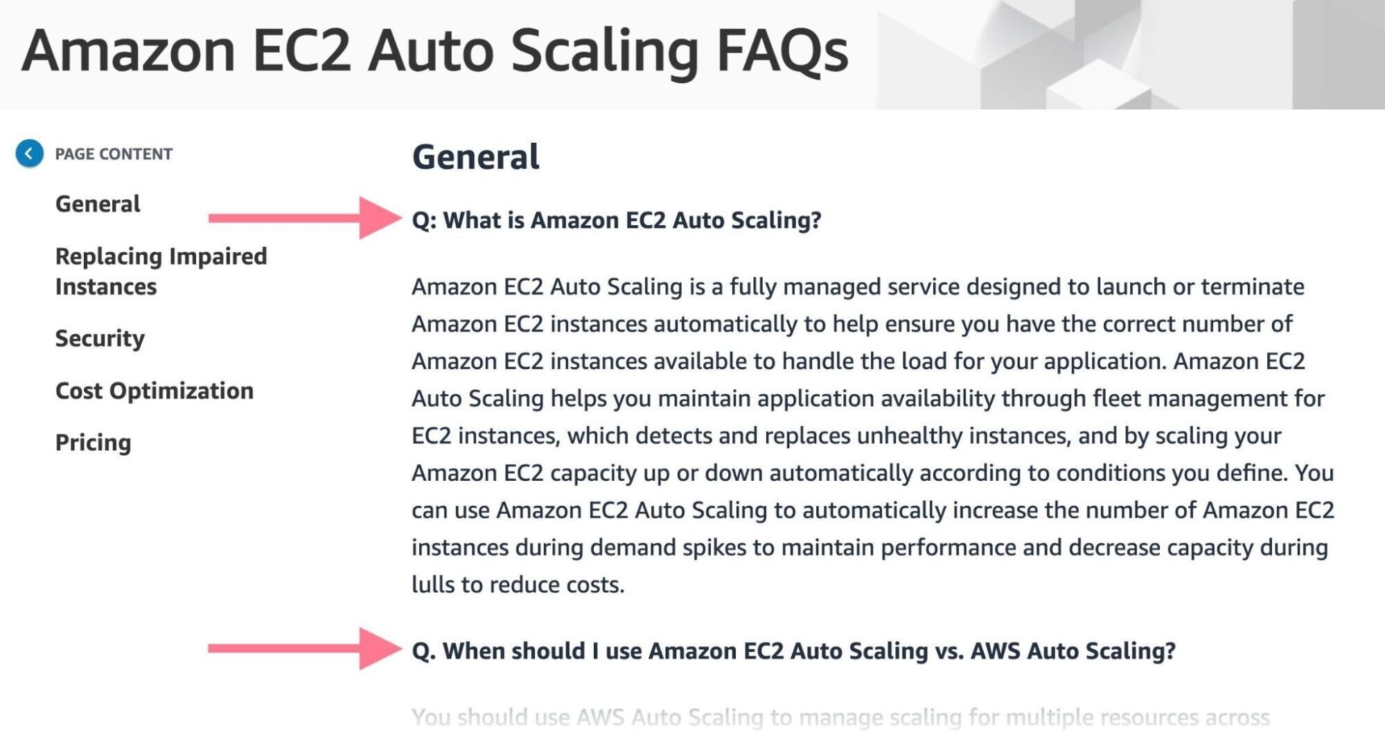 คำถามที่พบบ่อยเฉพาะของ aws