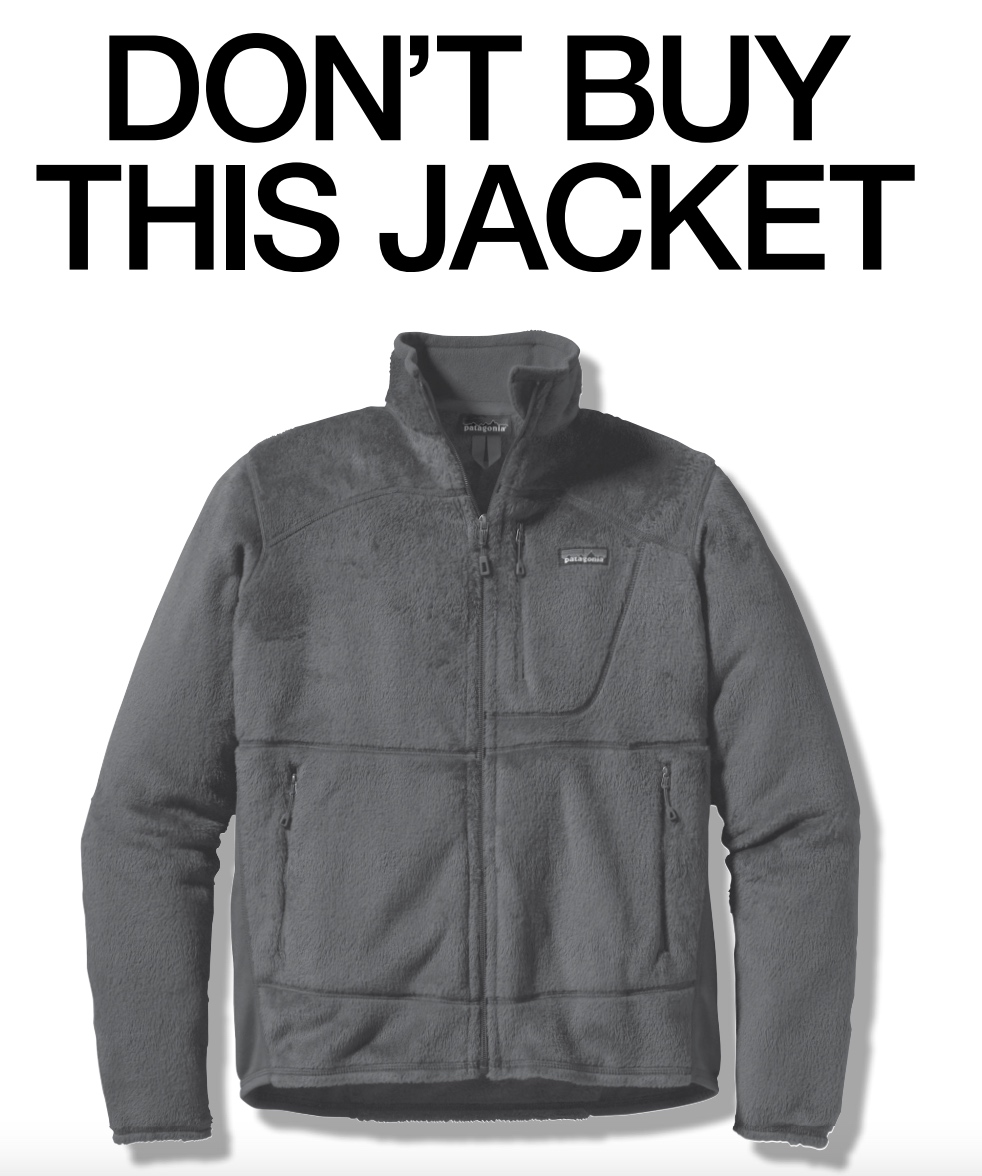 Patagonia's “Don’t buy this jacket" ad