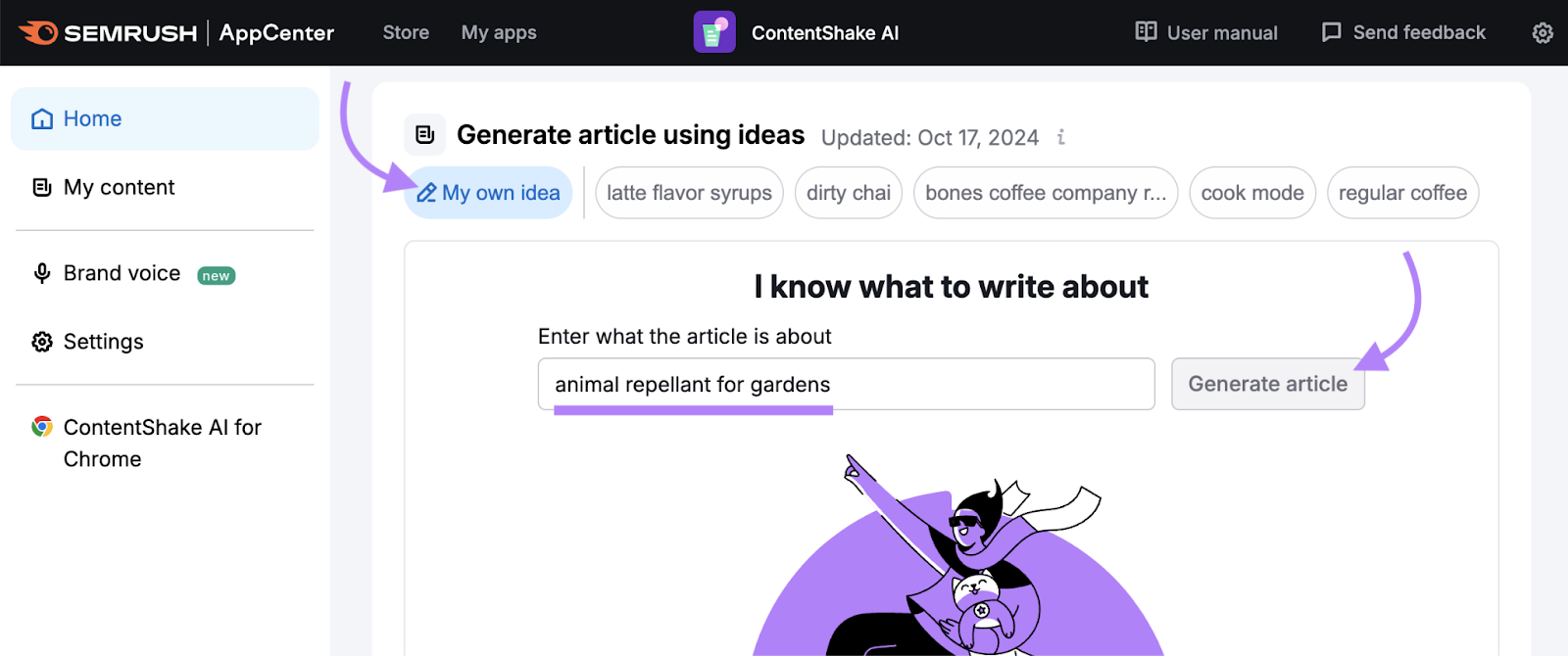 article thought  entered into tool
