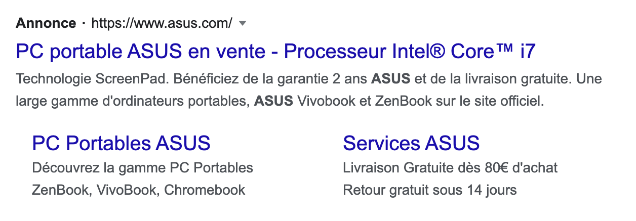 liens annexes asus