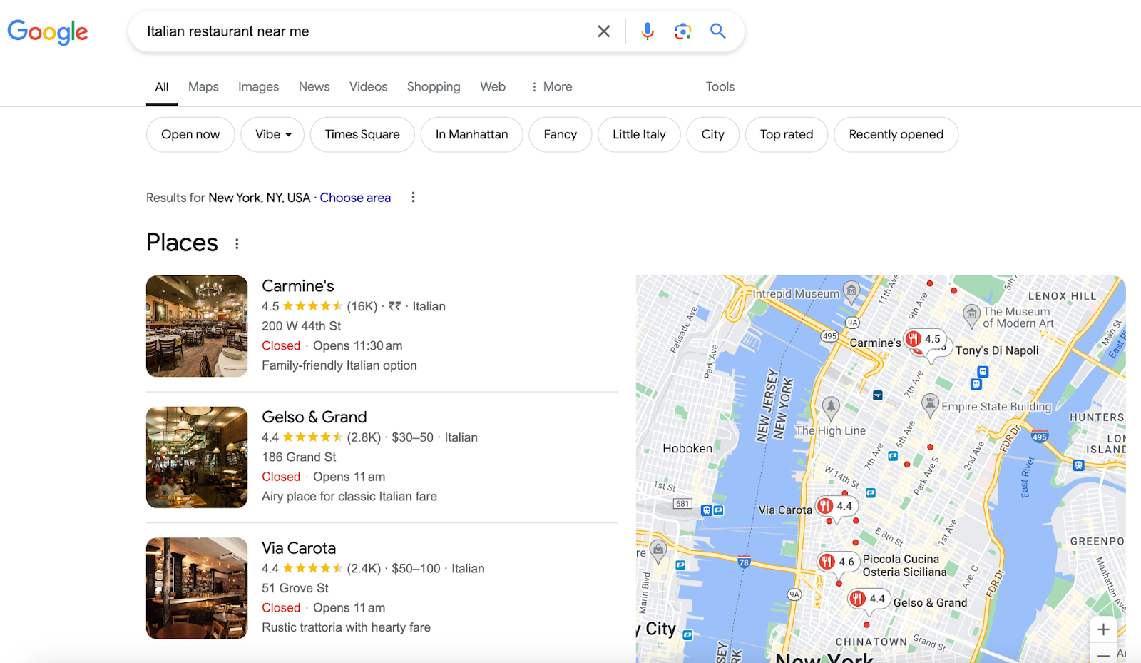 Local search optimization example