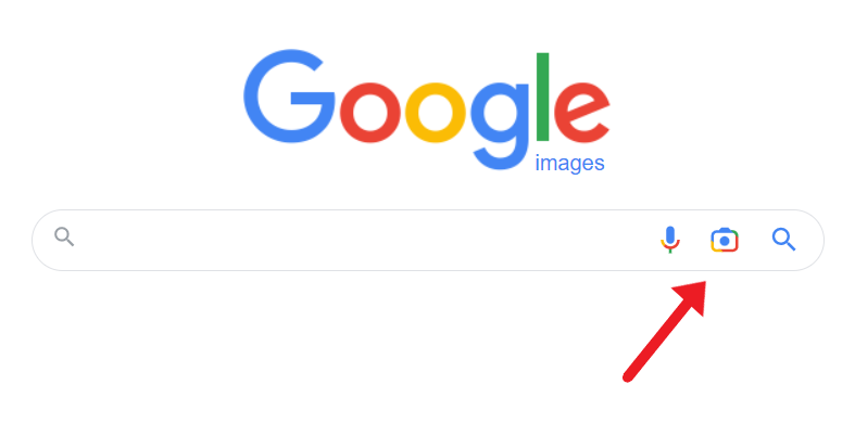 Google images, icône appareil photo