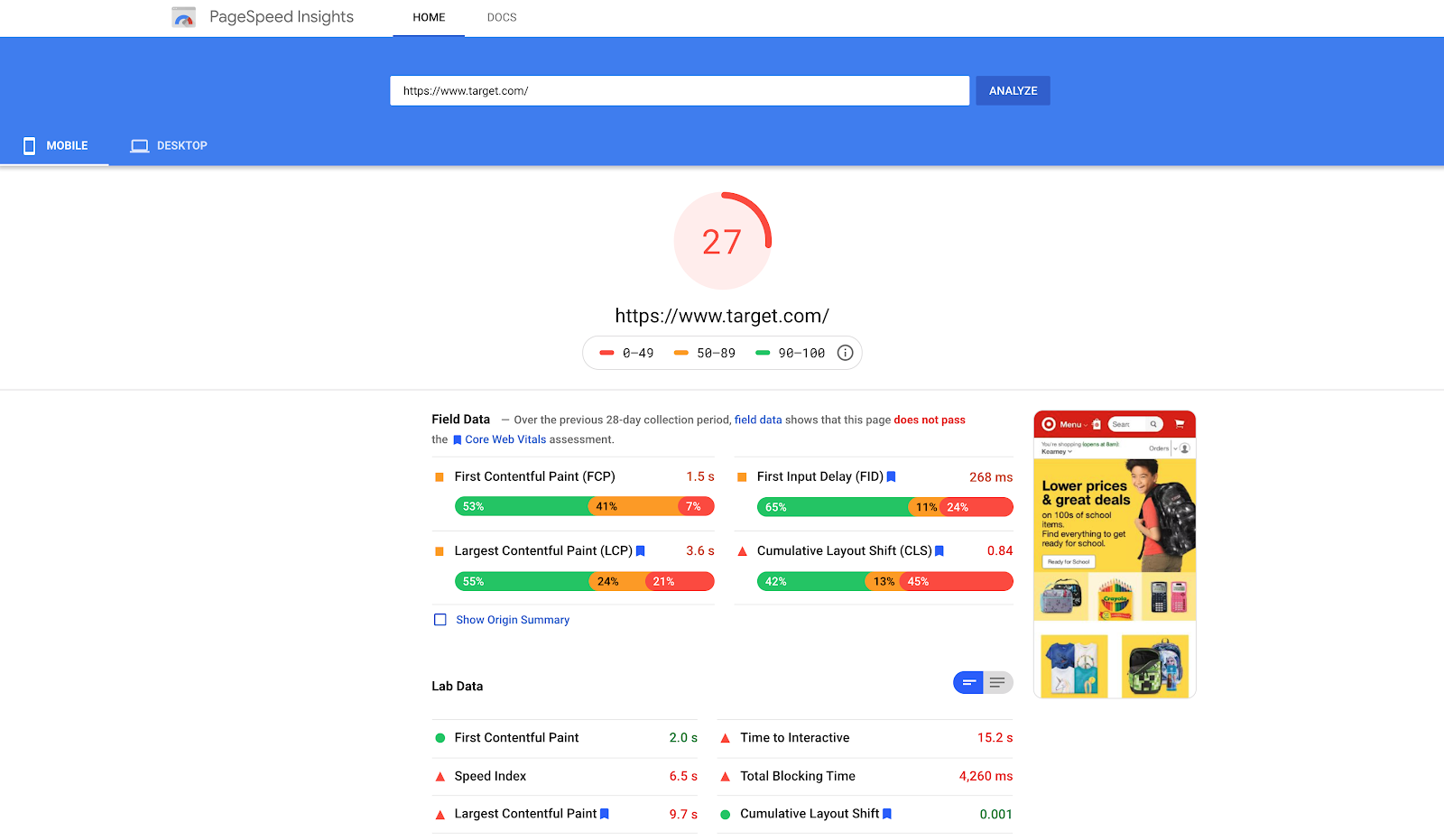 Google PageSpeed Insights