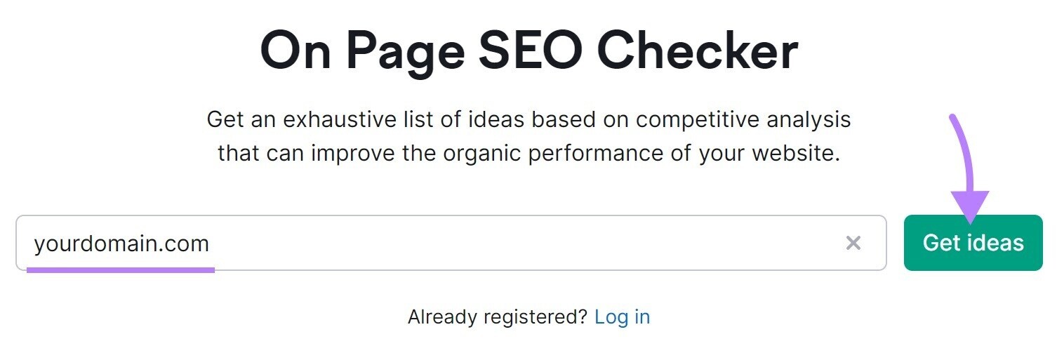 On Page SEO Checker tool
