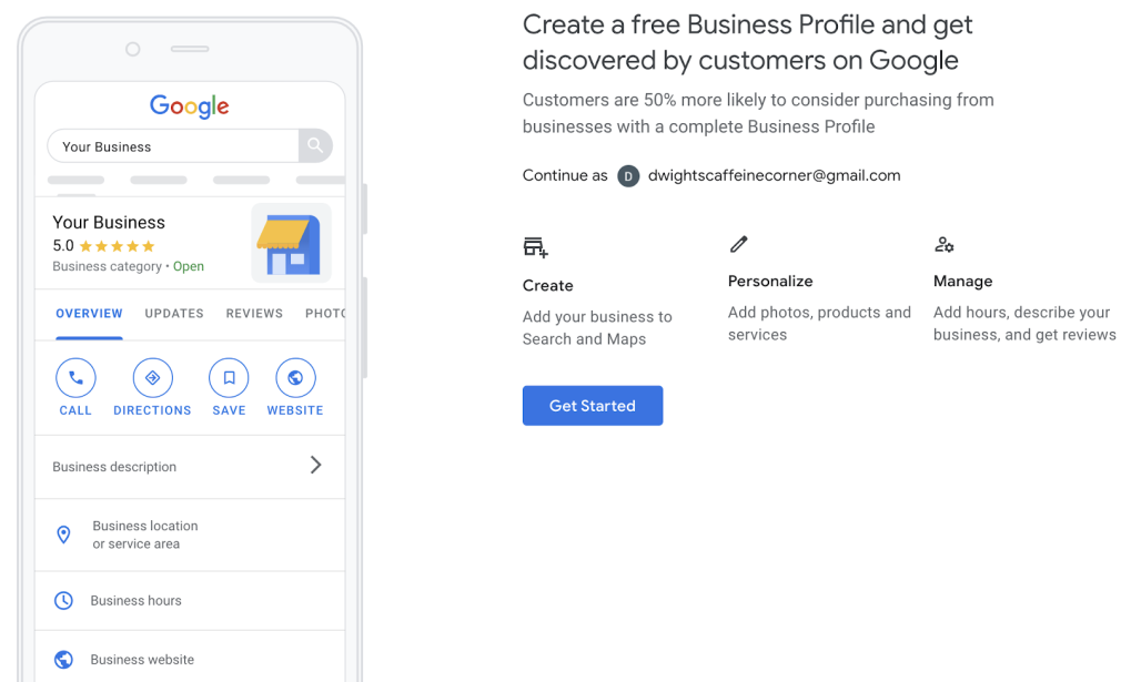 add my business to google local