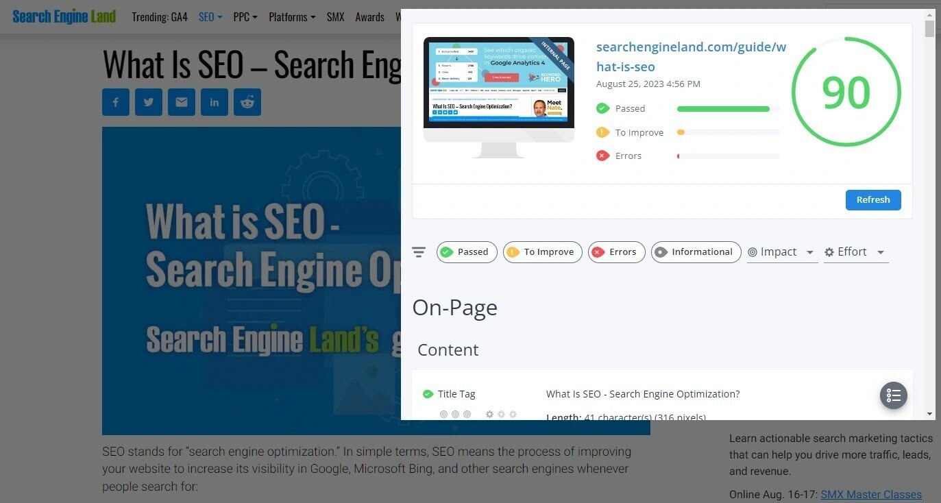 SEO Analysis and Website Review is easy to use