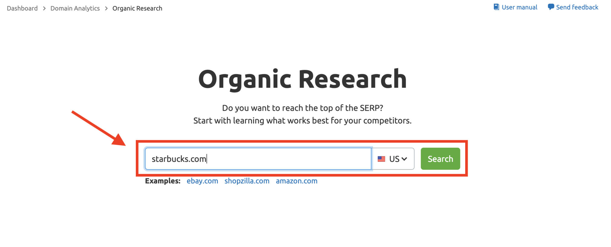 Organic Research tool