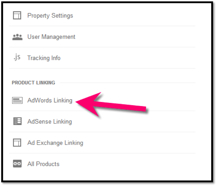 AdWords Linking in GA