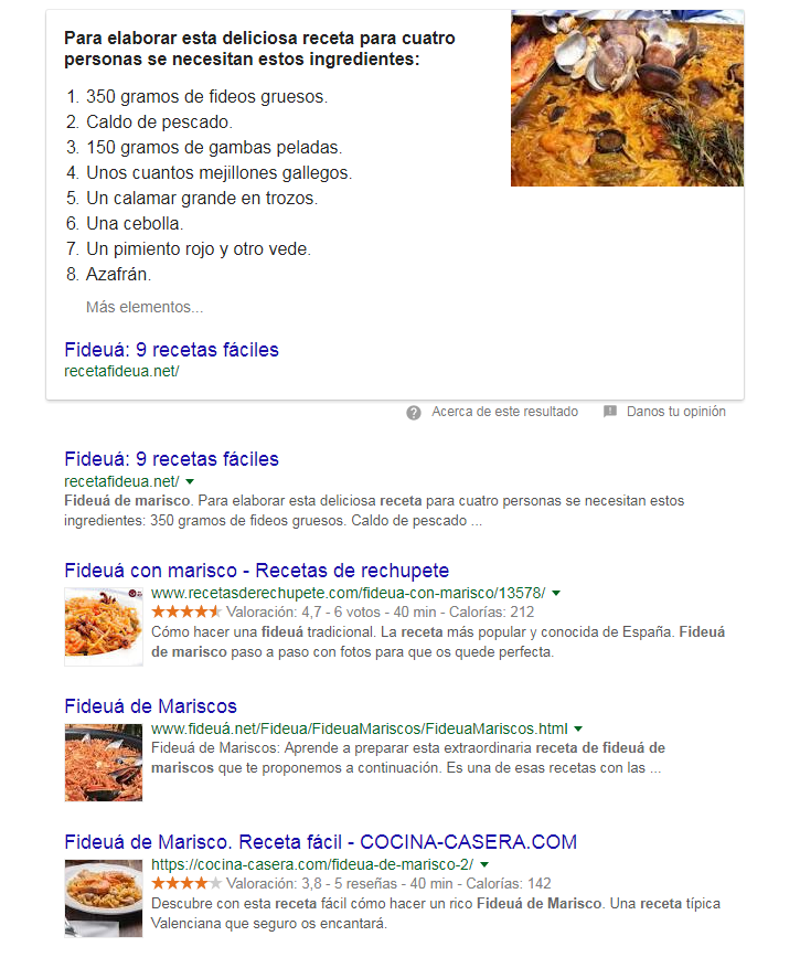 Checklist de SEO on page - Marcado de datos