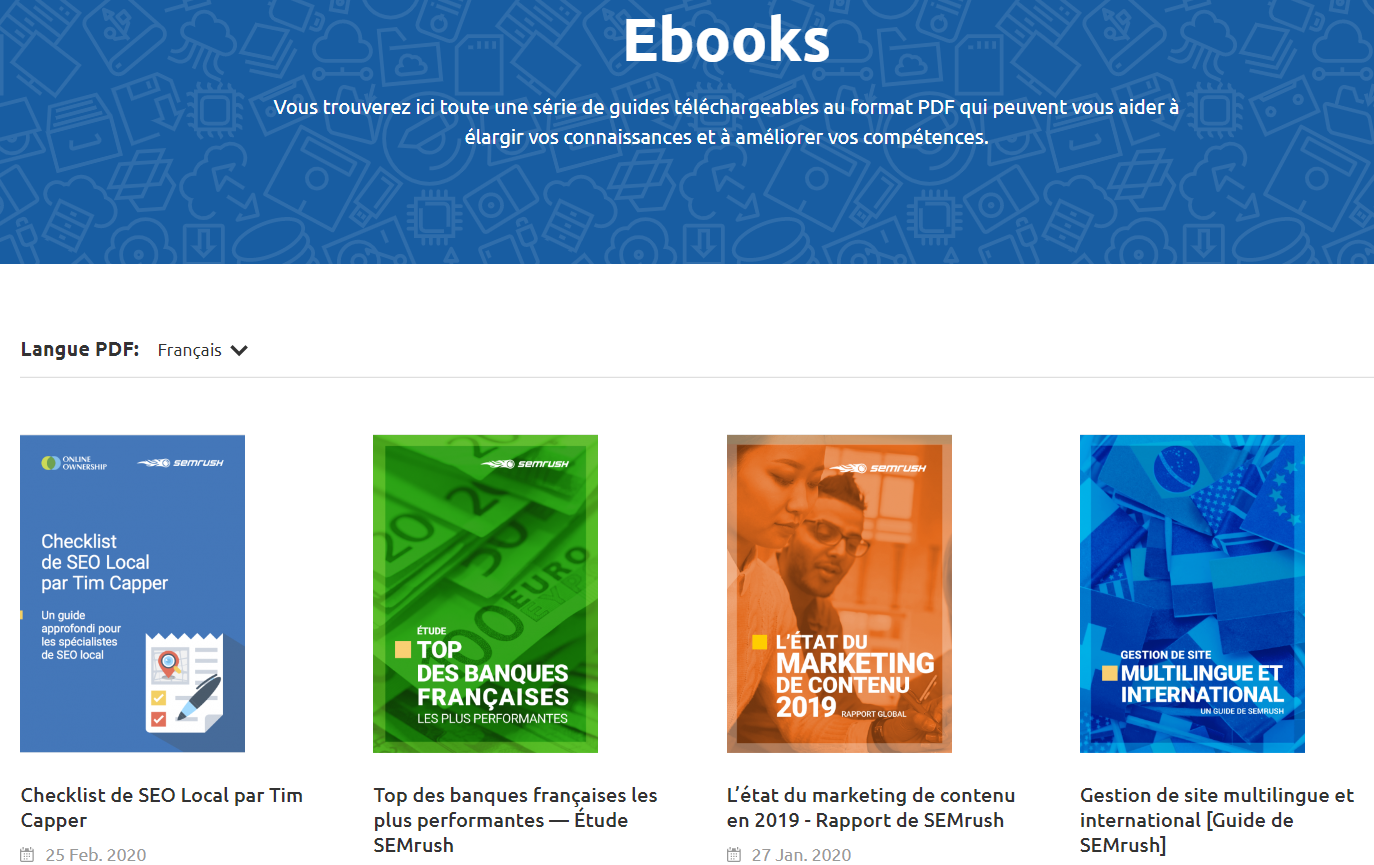 Ebooks Semrush