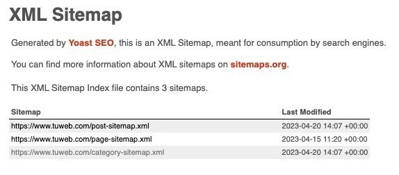 XML Sitemap