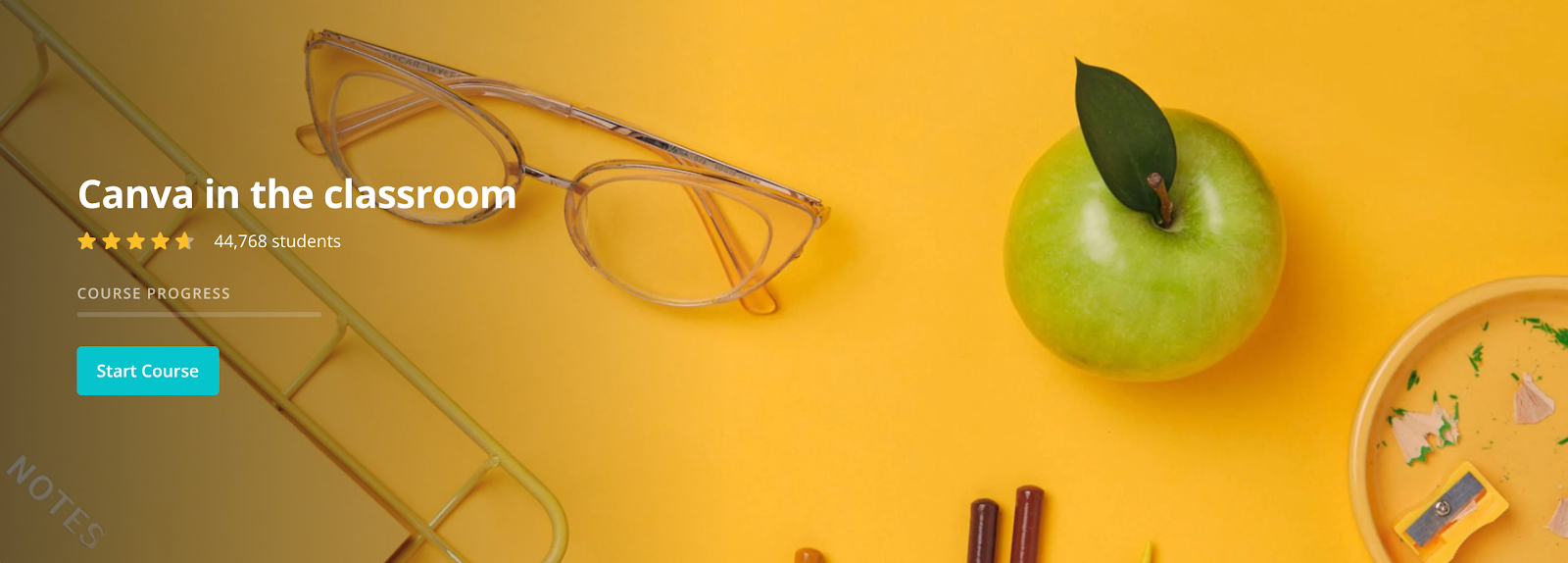 Canva's online course page screenshot