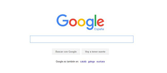 Usabilidad web Homepage de Google