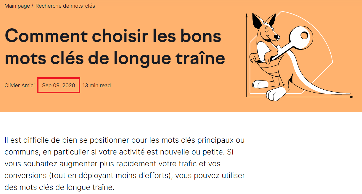 Comment choisir les bons mots clés de longue traîne - Semrush