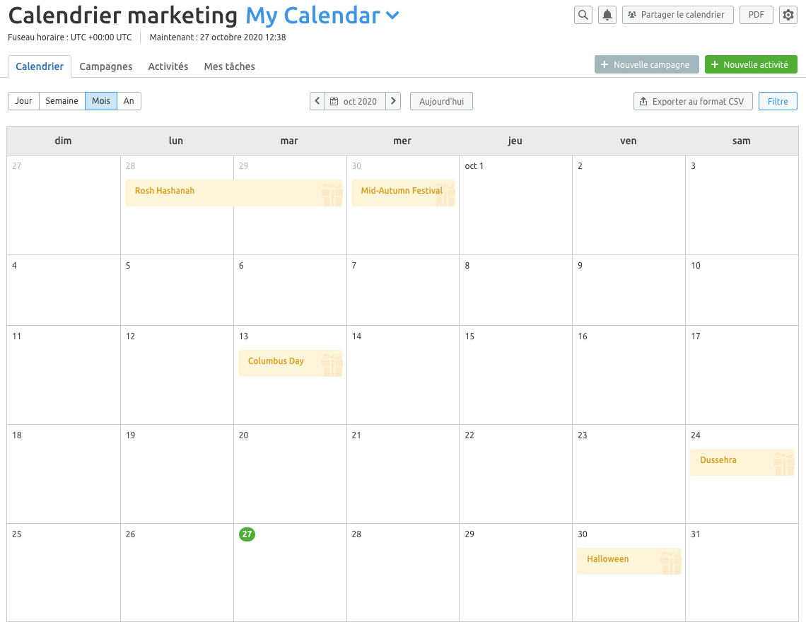 calendrier marketing semrush