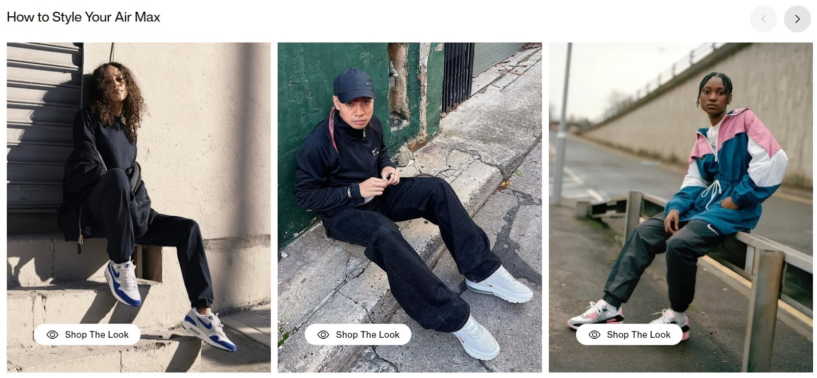 Nike’s page on how to style your Air Max