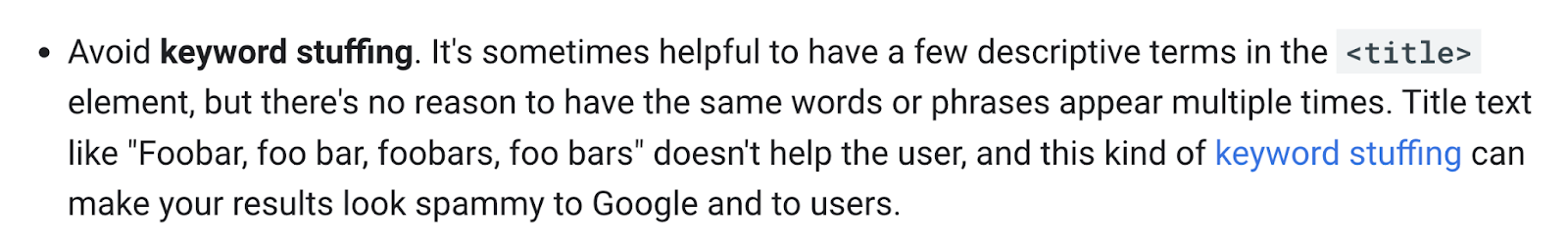 google's keyword stuffing policy says "it's sometimes helpful to have a few descriptive terms in the <title> element, but there's no reason to have the same words or phrases appear multiple times."