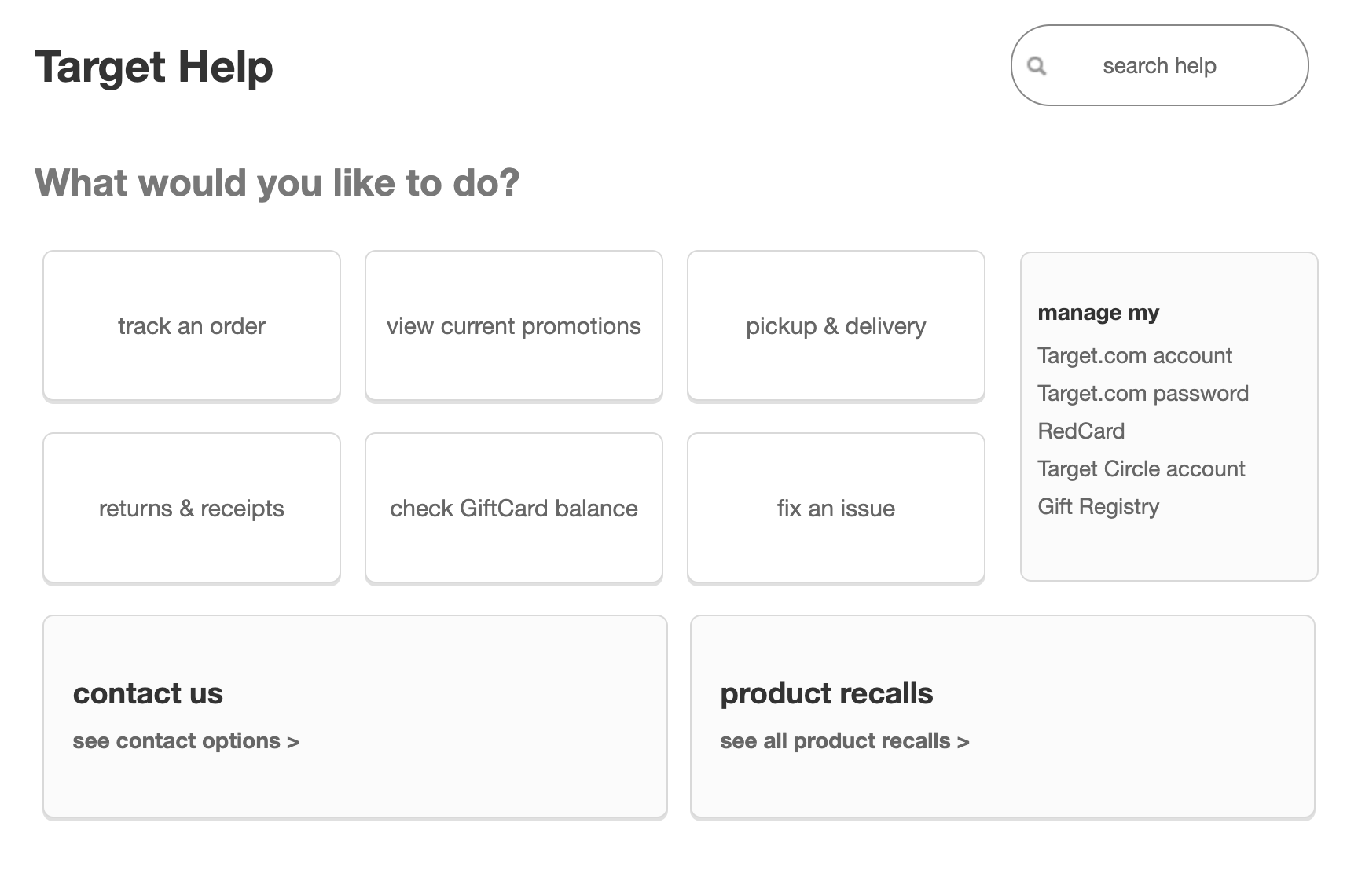 target help center