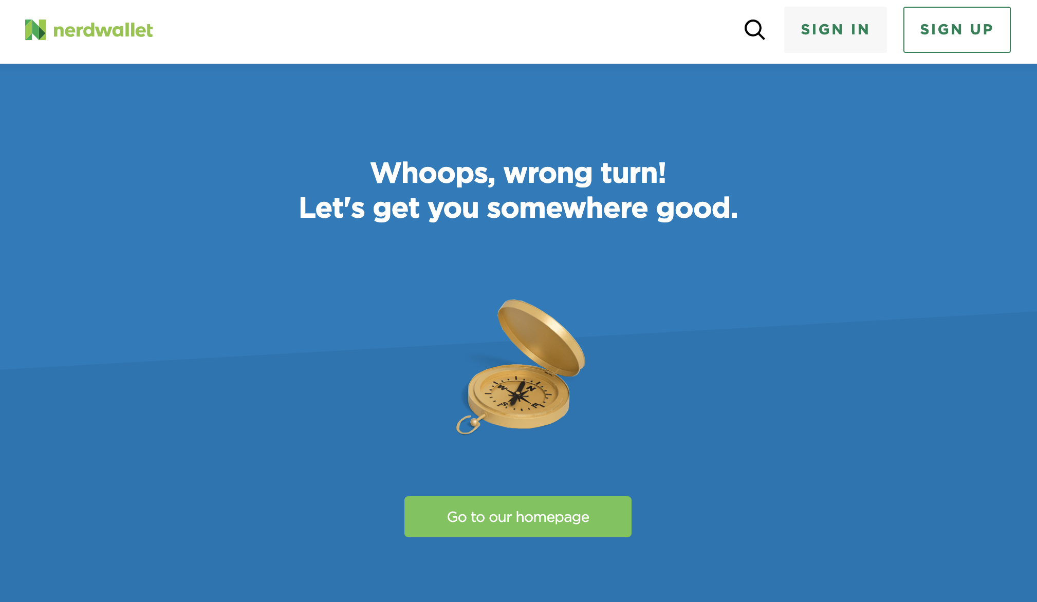 Nerdwallet 404 page