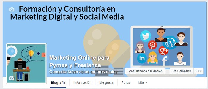 Crear fan page Facebook - Completada