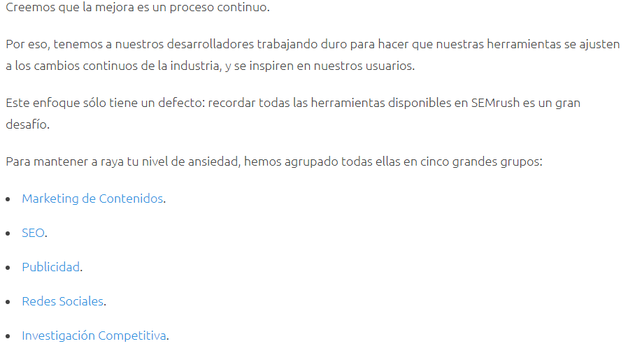 Enlaces internos contextuales a páginas relevantes