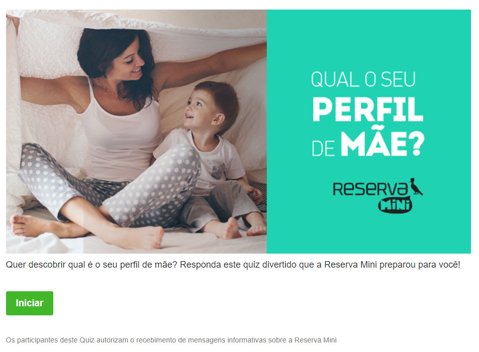 Quiz: Qual é o seu perfil de mãe Reserva Mini?