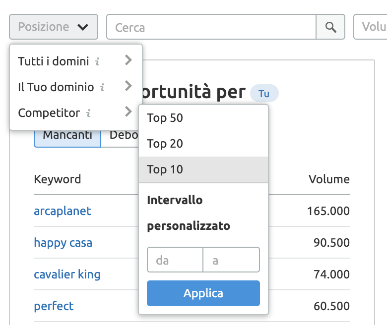 come scoprire le keyword del tuo competitor nella prima pagina di google