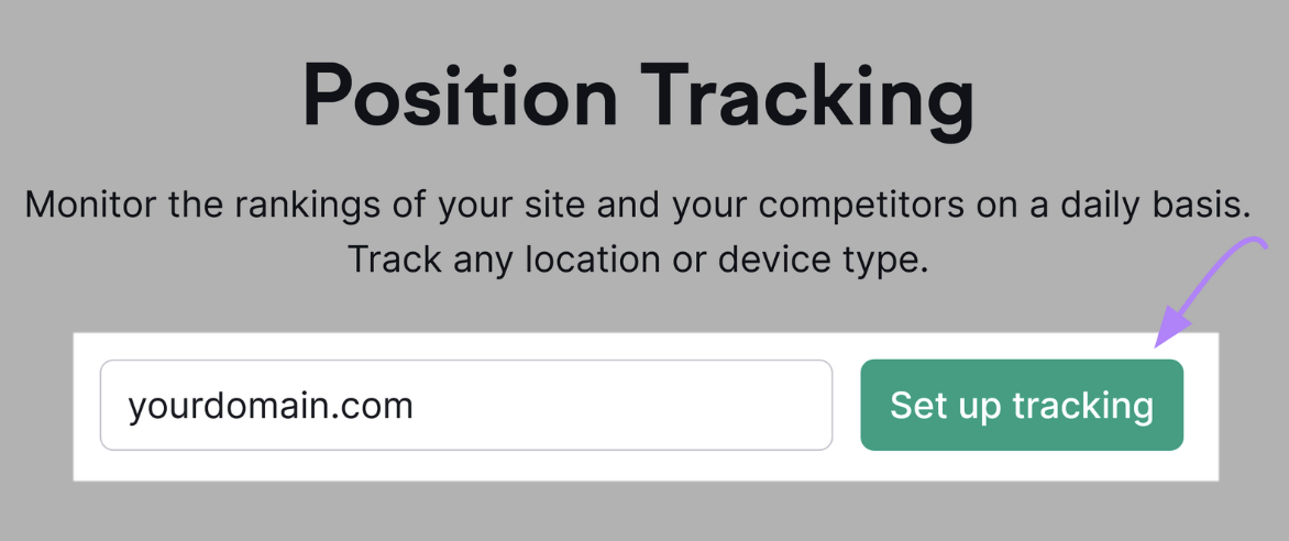 Position Tracking instrumentality hunt barroom has domain entered