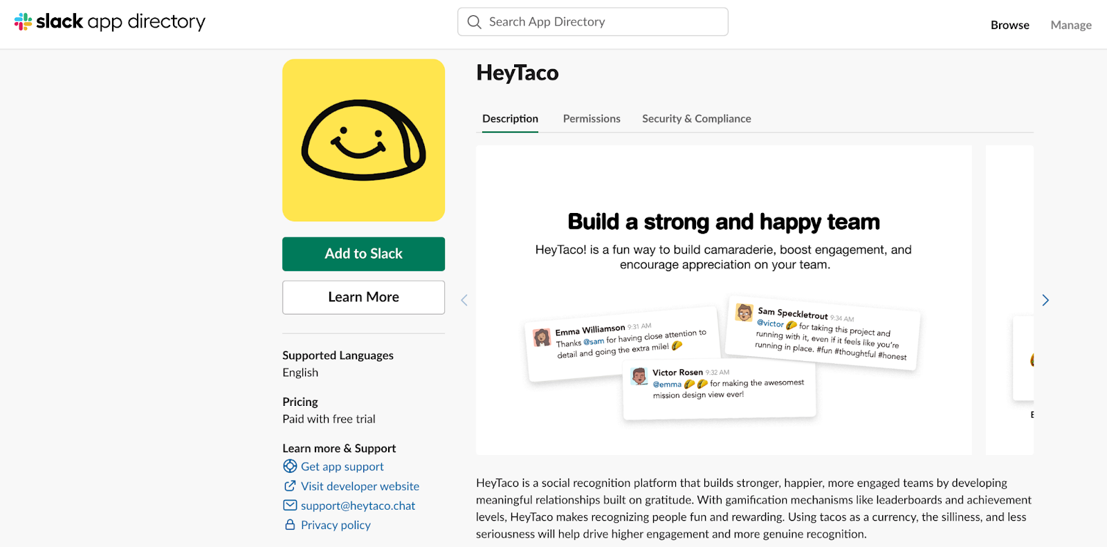 High Five  Slack App Directory