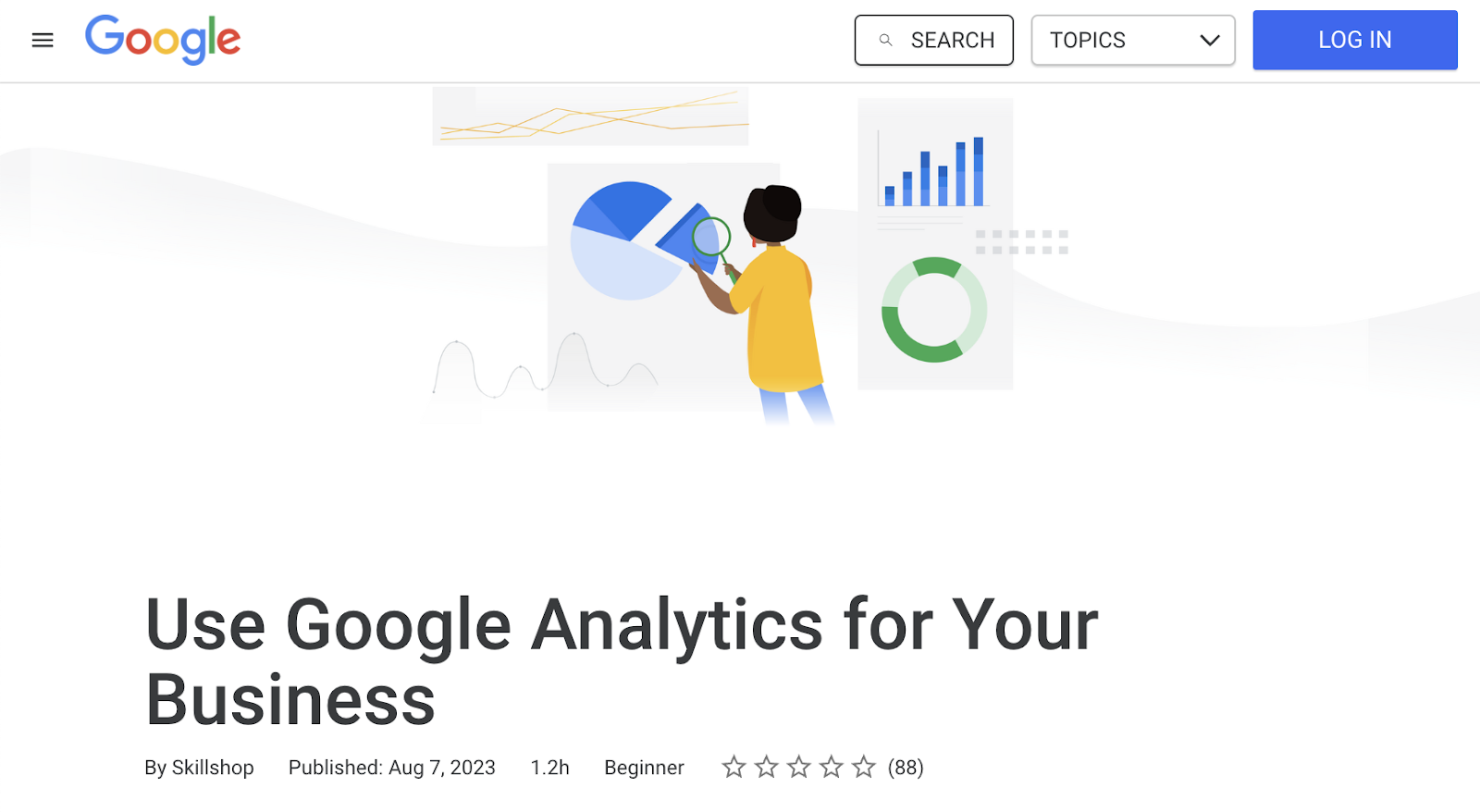 Use Google Analytics for Your Business course