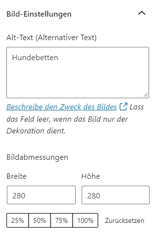 Alternativtext in WordPress festlegen