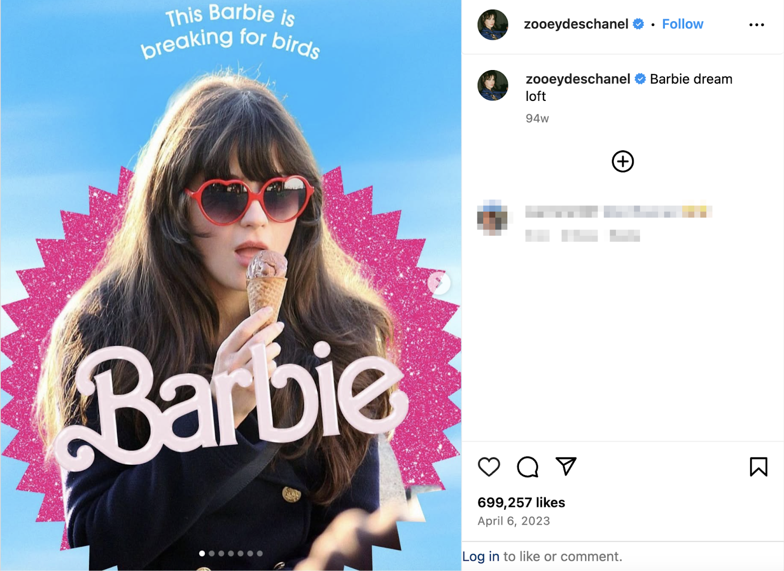 A personage posts images pinch nan Barbie societal media tally prime to Instagram.