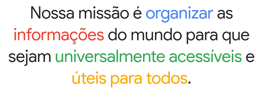 Missão do Google