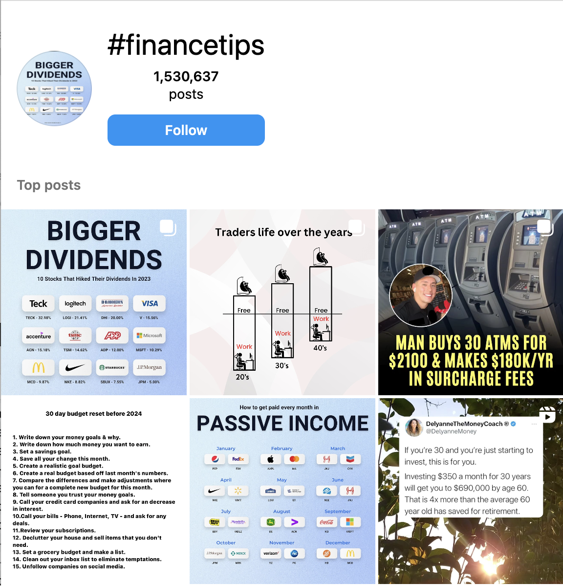 #FinanceTips leafage   connected  Instagram
